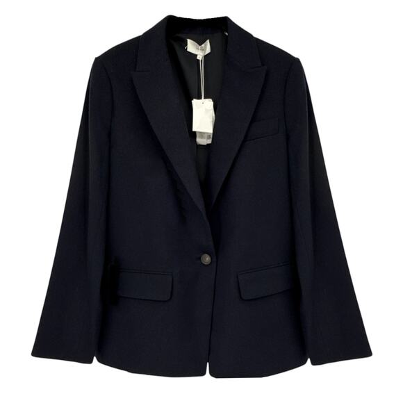VINCE Boyfriend Blazer in Italian Wool Blend Navy 6|S - Picture 1 of 11